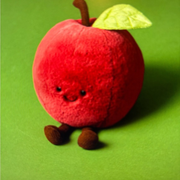 Jellycat AMUSEABLES APPLE Authentic US seller Summer 2025 drop Foodie smile FOMO - Picture 6 of 10